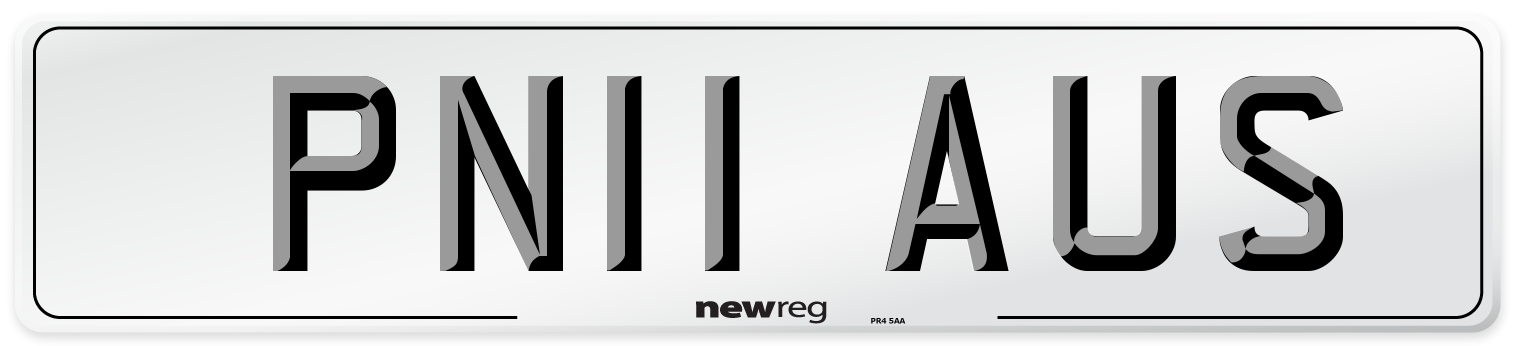 PN11 AUS Number Plate from New Reg